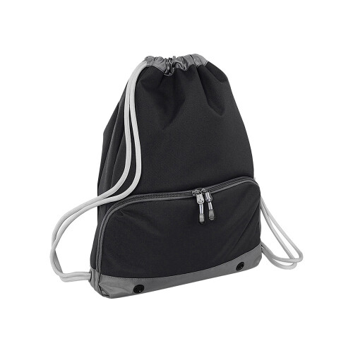 BagBase (One Size, Black) Bagbase Athleisure Drawstring Bag