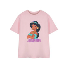 (5-6 Years, Pink) Princess Girls Jasmine Short-Sleeved T-Shirt