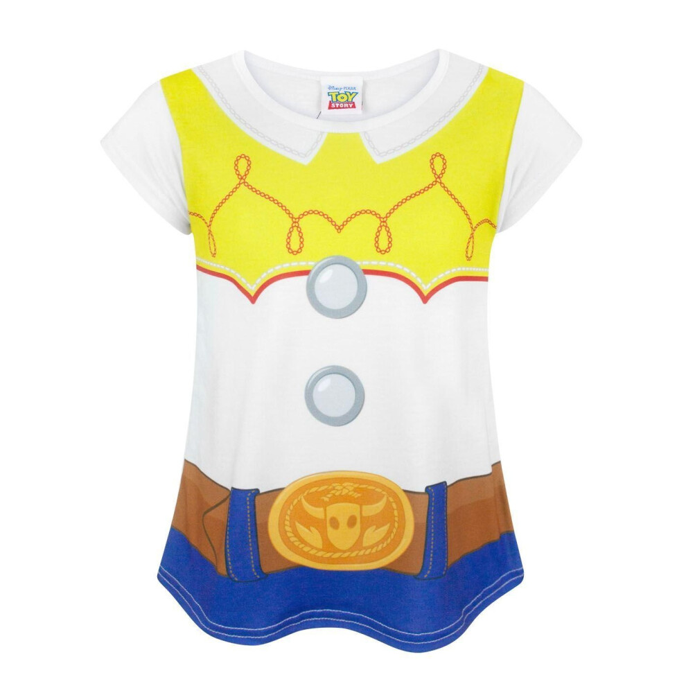 Toy Story Disney Childrens Girls Jessie Costume T-Shirt White