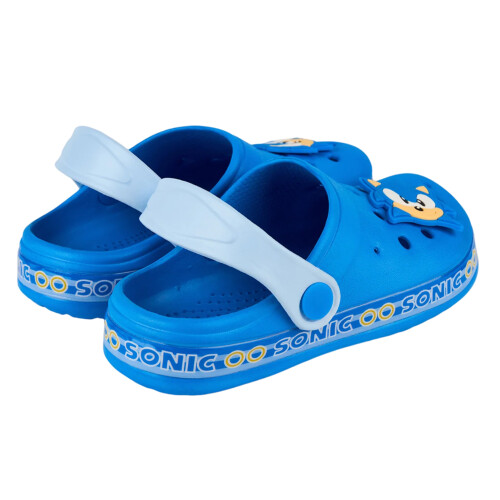 Sonic The Hedgehog (2 UK Child, Blue) Sonic The Hedgehog Boys Clogs 1