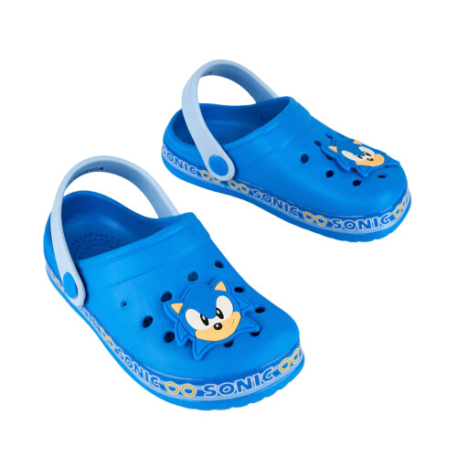 Sonic The Hedgehog (2 UK Child, Blue) Sonic The Hedgehog Boys Clogs 2