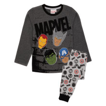 (5-6 Years, Black/Grey) Marvel Avengers Boys Long-Sleeved Pyjama Set