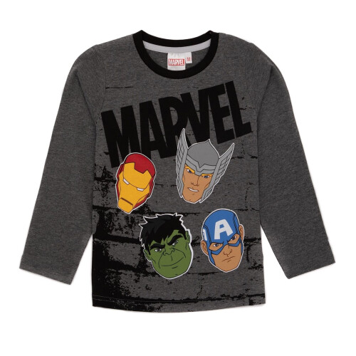 (5-6 Years, Black/Grey) Marvel Avengers Boys Long-Sleeved Pyjama Set 2