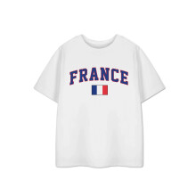 Show Me The Merch Childrens/Kids France Short-Sleeved T-Shirt