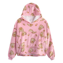 Pusheen Girls Food All-Over Print Blanket Hoodie