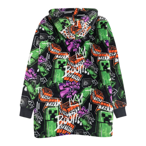 Minecraft Minecraft Boys Creeper Blanket Hoodie 1