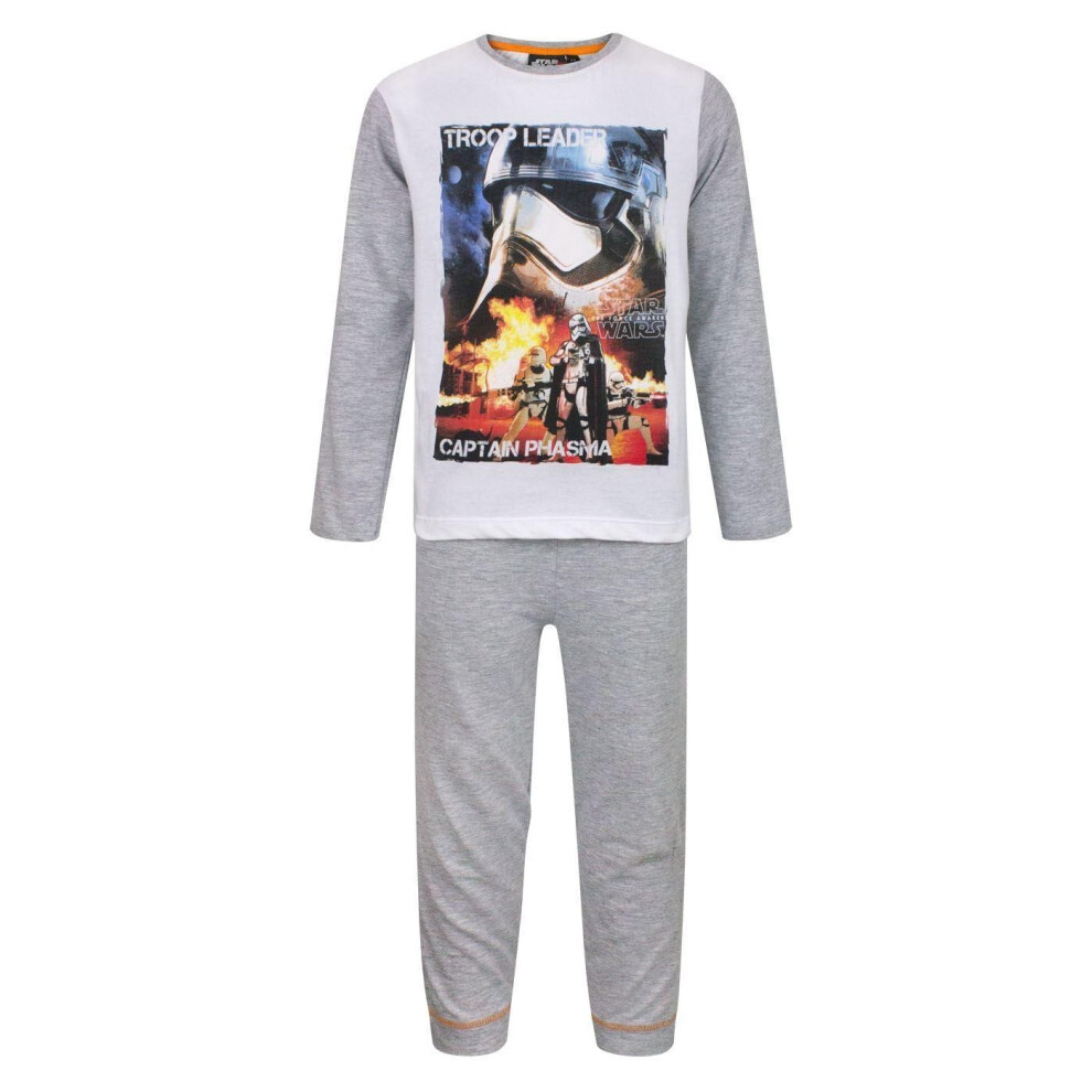 Star Wars Boys The Force Awakens Captain Phasma Long Pyjama Set Grey