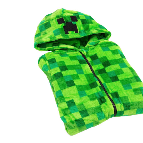 Minecraft (5-6 Years, Green) Minecraft Boys Creeper Pixel Bodysuit 2