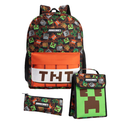 Minecraft Minecraft Childrens/Kids Logo Backpack Set (Pack of 3)
