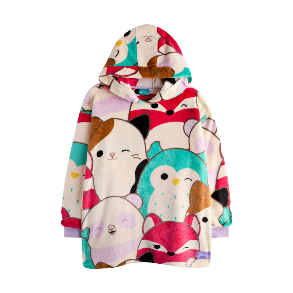 Squishmallows Girls Characters Blanket Hoodie Multicoloured