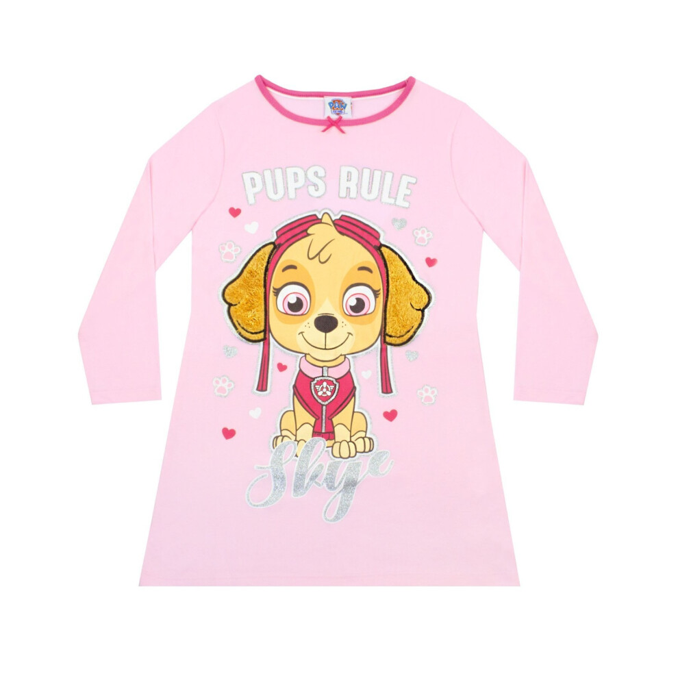 Paw Patrol Girls Skye Long-Sleeved Nightie Pink