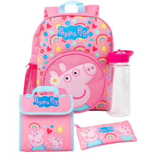 Peppa Pig Peppa Pig Logo Backpack Set