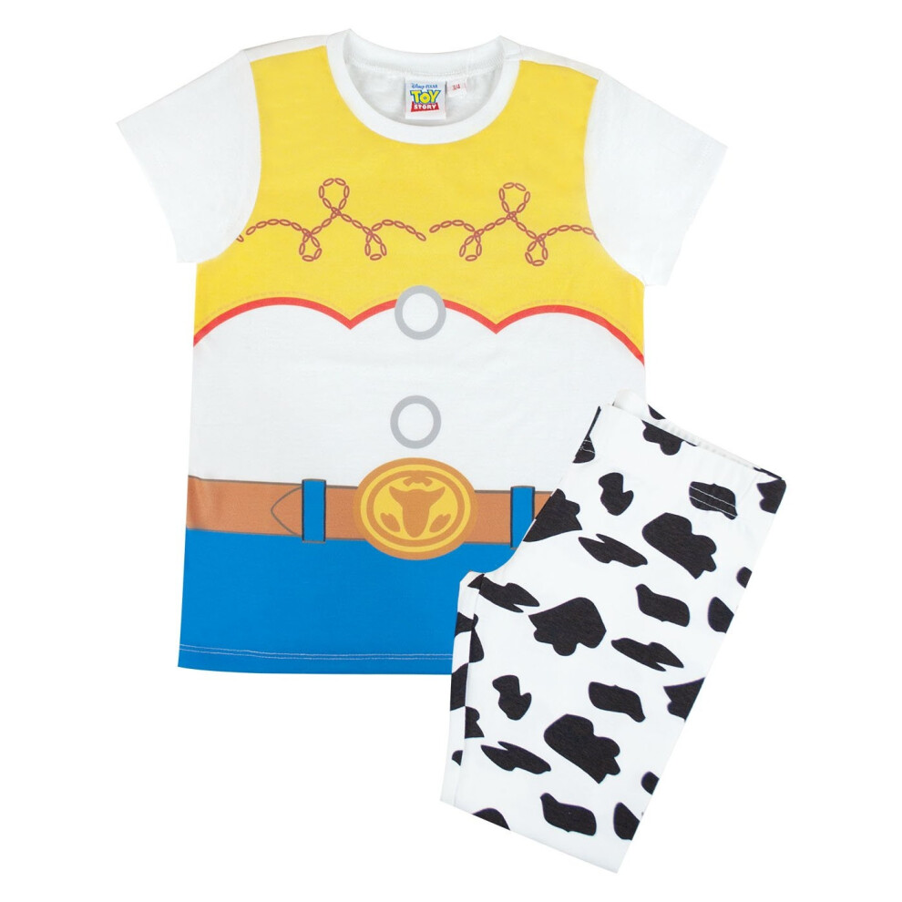 Disney Toy Story Childrens/Girls Jessie Costume Pyjamas Multicoloured