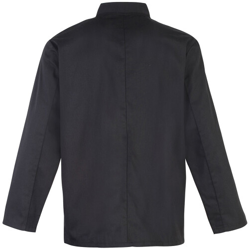 Premier (4XL, Black) Premier Studded Front Long Sleeve Chefs Jacket / Chefswear 1