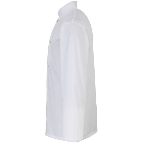 Premier (5XL, White) Premier Studded Front Long Sleeve Chefs Jacket / Chefswear 2
