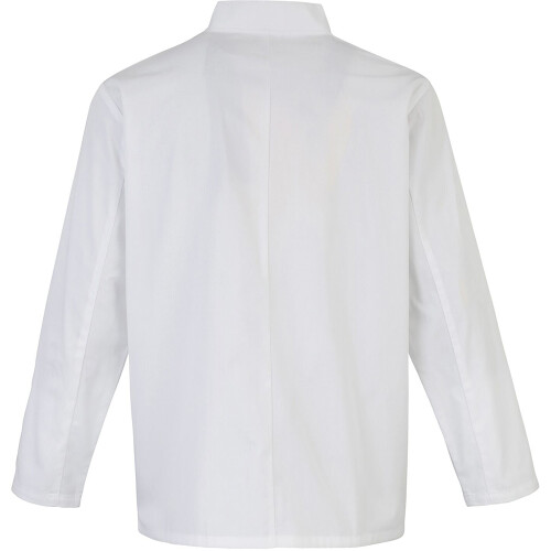 Premier (4XL, White) Premier Studded Front Long Sleeve Chefs Jacket / Chefswear 1