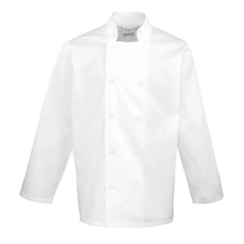 Premier (5XL, White) Premier Mens Long-Sleeved Chef Jacket