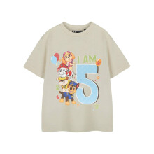 Paw Patrol Boys Short-Sleeved 5th Birthday T-Shirt