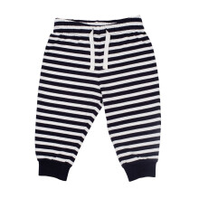 (6-12 Months, Navy/White) Larkwood Baby Striped Lounge Pants