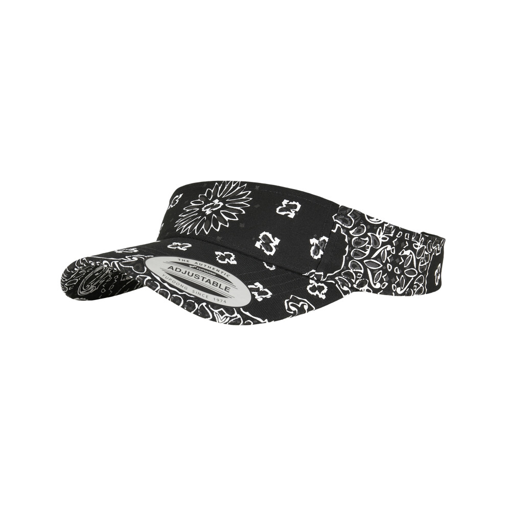 (One Size, Black) Flexfit Bandana Visor 5063300060599