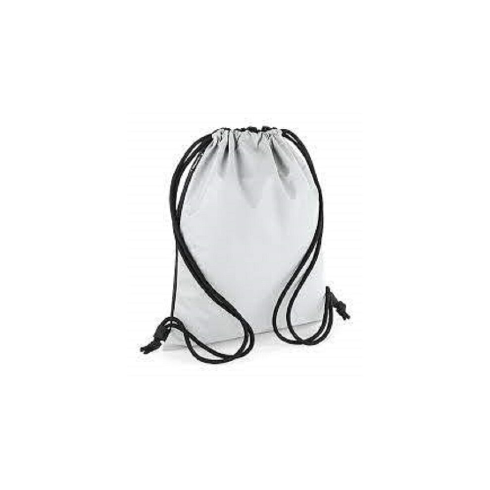 Bagbase (One Size, ) Unisex Adult 15L Drawstring Bag Silver