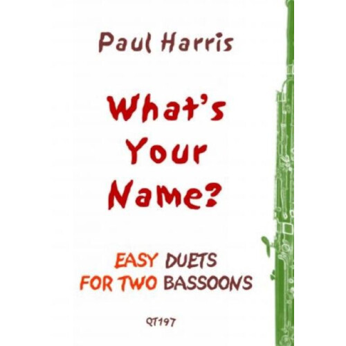 Whats Your Name Bassoon Other Book