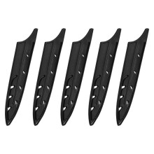 5 Pcs Universal Knife Edge Guard Sleeves for 5 inch Utility Knife Blade Protector, Black