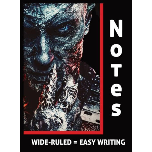 The Dark Lord Rises Horror Gothic Witchcraft WideRuled Notebook Journa