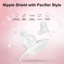 2 pièces de protecteurs en silicone pour seins lors de l'allaitement, diamètre de 25 mm, boîte de rangement