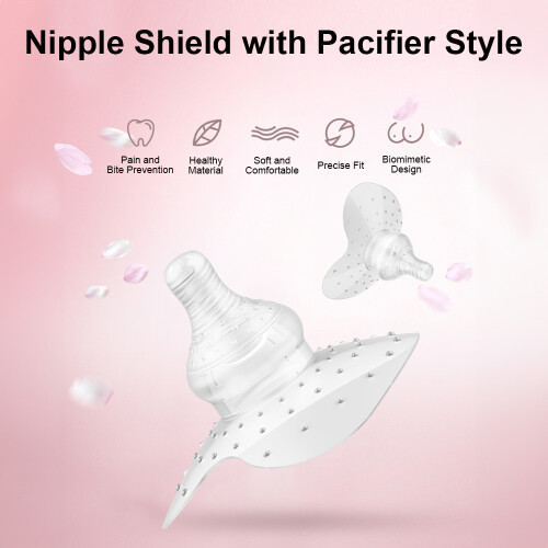 2pcs Silicone Nipple Covers for Nursing 2.5cm Dia