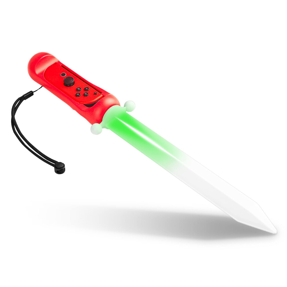 Skyward Sword Right Joycon Grip With Led Swing Lighting For Nintendo Switch Oled Red 9169991253855