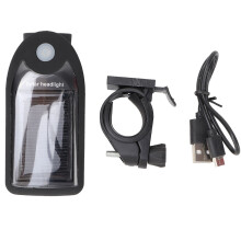 Set de lumini de bicicletă încărcabile prin USB, ușor de instalat, cu suport solar, trei moduri de iluminare, claxon de 120dB și durabilitate