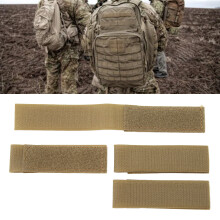 Vielseitige 4 Stück Khaki Haken- und Klettverschluss-Adapterpads für Zubehör