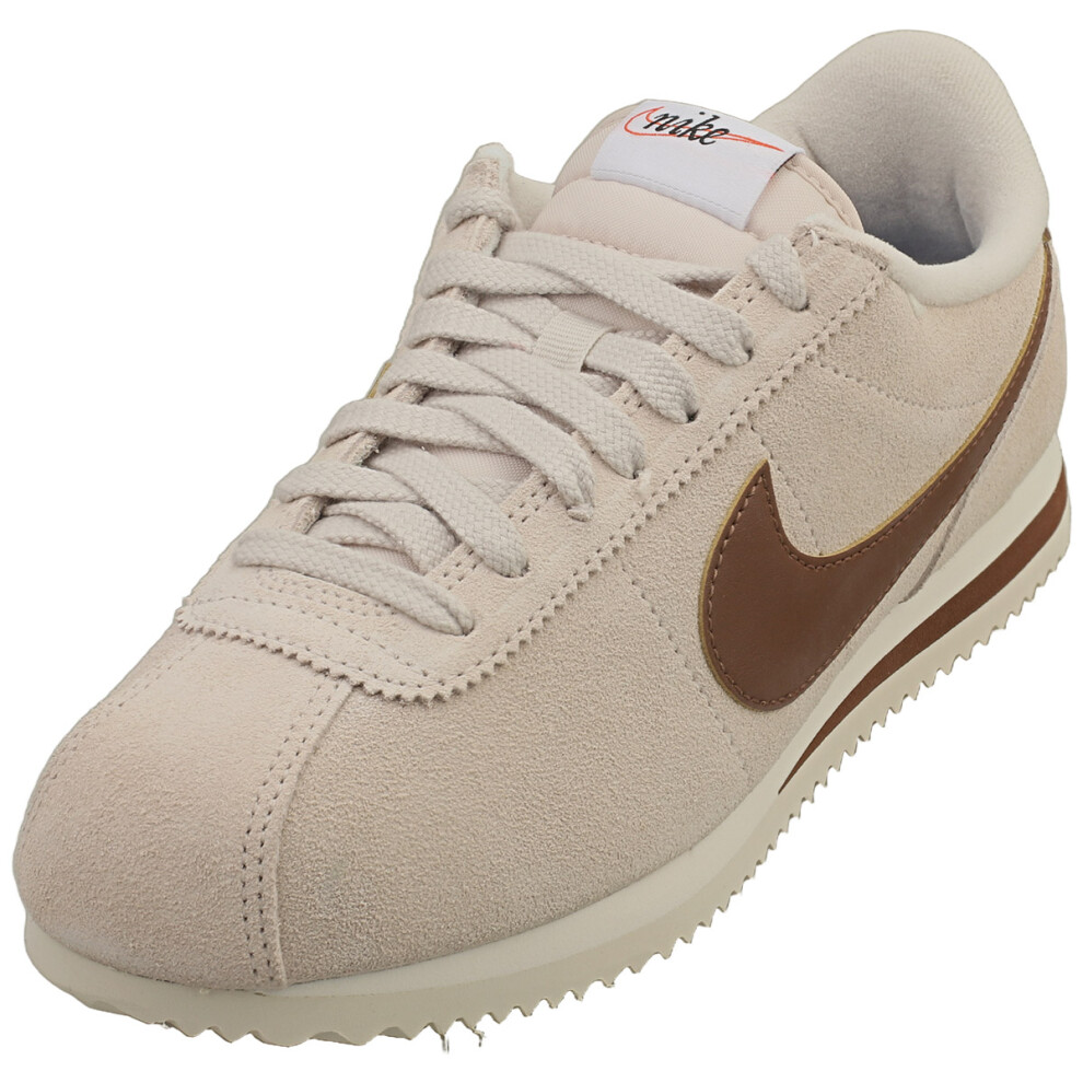Nike Cortez Womens Casual Trainers In Beige Brown - 7.5 Uk