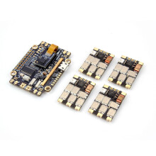 Controlador de voo com ajuste sem fio F722 para drones, compatível com Betaflight, INAV e DJI, com suporte para transmissão, LEDs integrados,