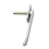 Ergonomic Aluminum Casement Window Handle with Precision Lock and Silvery Modern Design 1