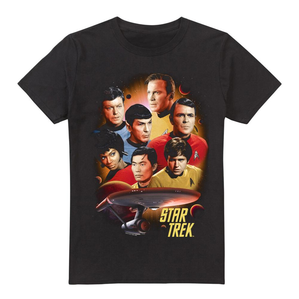 Star Trek (3Xl, ) Mens Heart Of The Enterprise T-Shirt Black