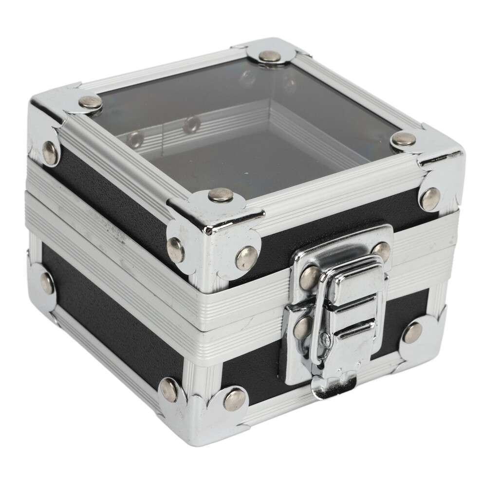 Aluminum Alloy Nail Drill Bits Holder Container 25 Holes Organizer Black