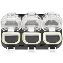 Cajas de almacenamiento de cebo, organizador de accesorios de pesca con tapa transparente, contenedor de aparejos ligero y portátil para organizar