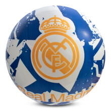 Hy-Pro Officially Licensed Real Madrid CF Play Ball, 9 Inch, Flyaway, Real Madrid Merchandise, Great Football Gift Idea, Ideal For Kids, Soft Ball, I