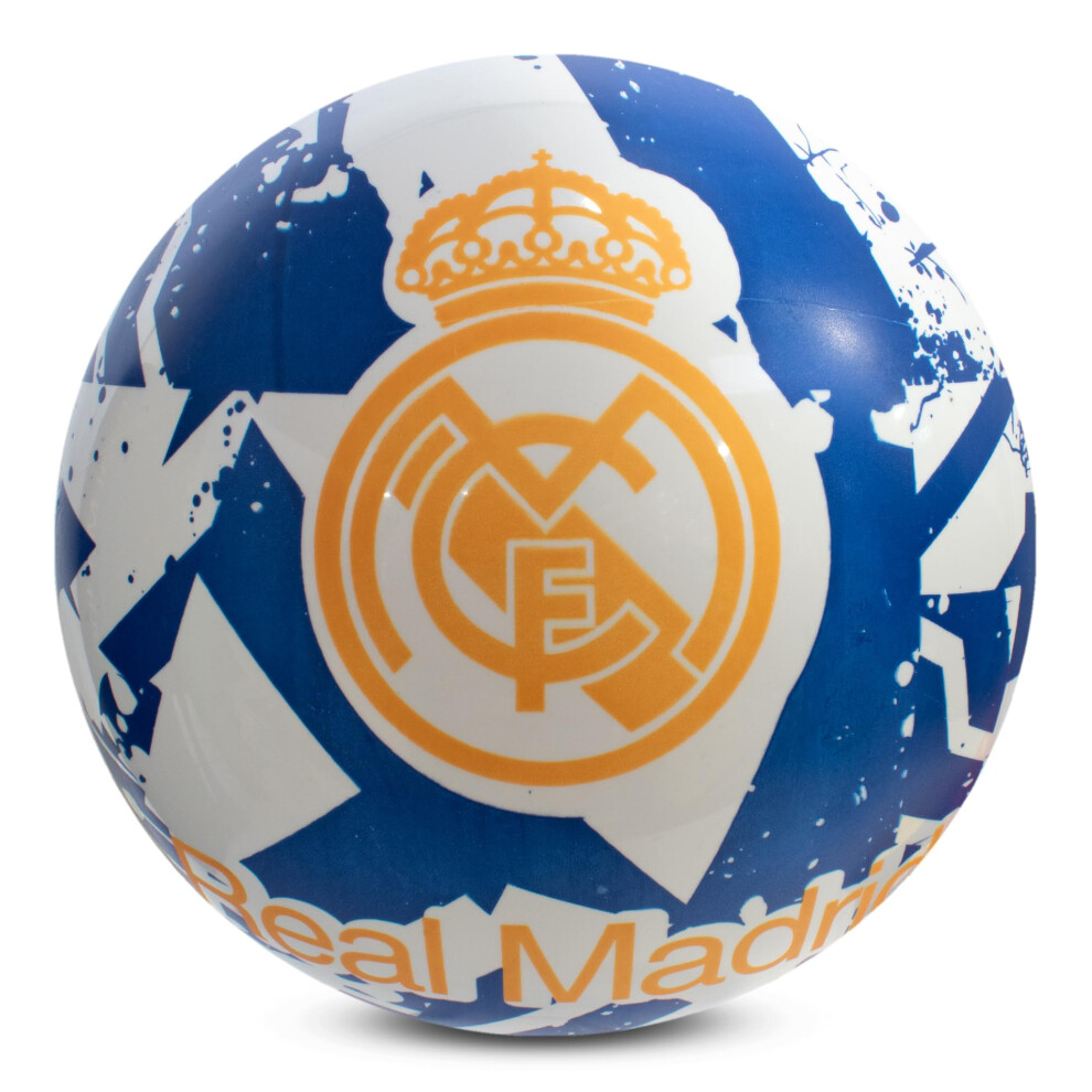Photos - Football Kit Hy-Pro Officially Licensed Real Madrid CF Play Ball, 9 Inch, Flyaway, Real Madrid Merchandise, Great Football Gift Idea, Ide