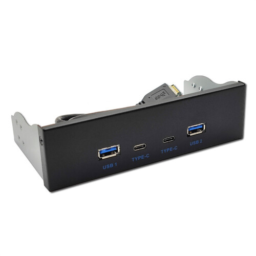 USB 3.2-Frontplatten-Hub, Multi-USB-Steckplatz, USB