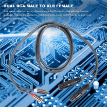Dual Female Xlr to Rca Cable,Heavy Duty 2 Xlr Female to 2 Rca Male Patch Cable Hifi Stereo Audio Connection Cable Wire
