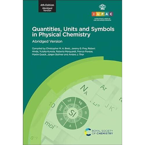 Quantities Units and Symbols in Physical Chemistry Paperback Book