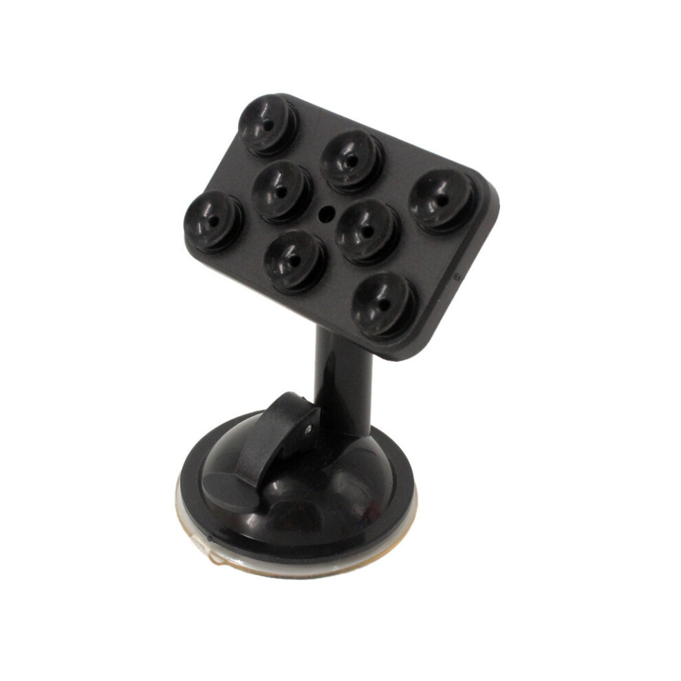 (Black) Phone Mobile Sucker Stand Holder Universal Strong Suction Bracket Car Mount Black 695893791687