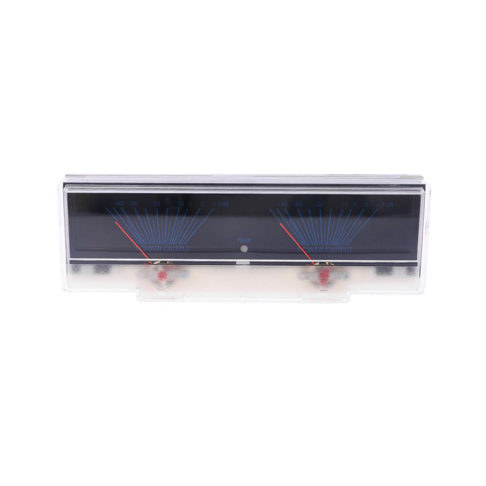 Vu Meter Audio Power Amplifier Panel Dual Analog Level Db Meter With Backlight Black 6031002524618