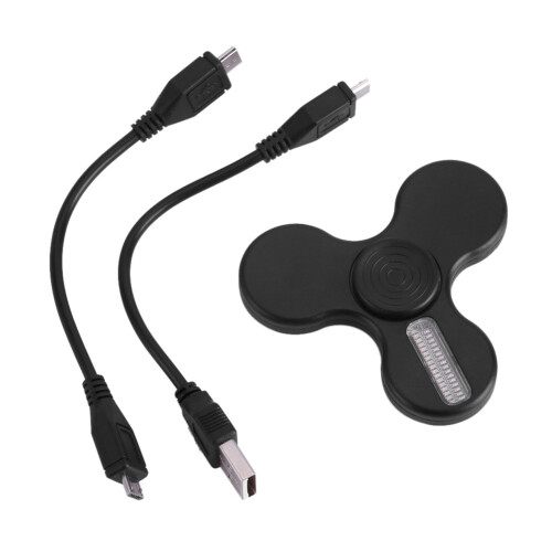 Επαναφορτιζόμενο παιχνίδι Fidget Spinner με φως LED για παιδιά, πολλαπλές λειτουργίες