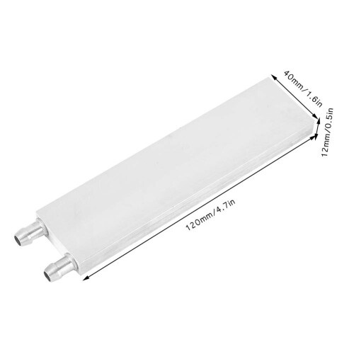 Aluminum Water Cooling Block 120X40X12mm Cooler for Computer CPU Radiator 1