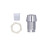100 Sets Chrome Plastic LED Holder 5mm Panel Mount Clips 4