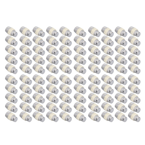 100 Sets Chrome Plastic LED Holder 5mm Panel Mount Clips 1